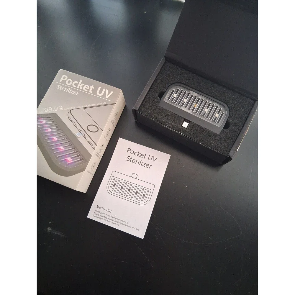 Cell Phone Pocket UV Disinfection Sterilizer UVC + UVA U01
